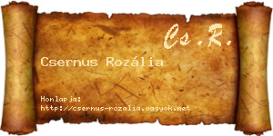 Csernus Rozália névjegykártya